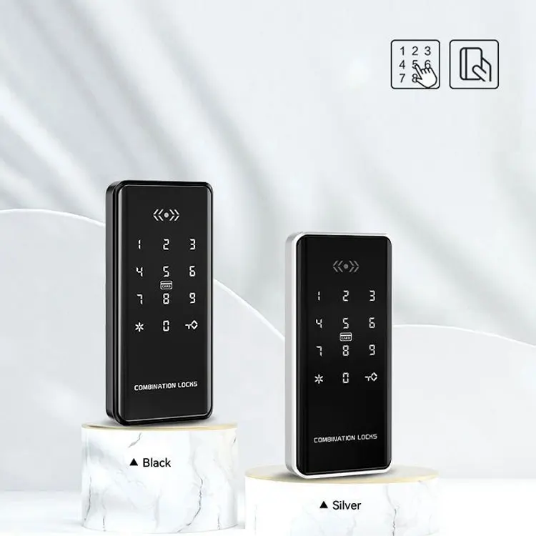 Ttlock Smart Keyless Door Lock for Cabinet RFID & Fingerprint Reader Magnetic Safety Password Unlock Zinc Alloy-for Sauna Room