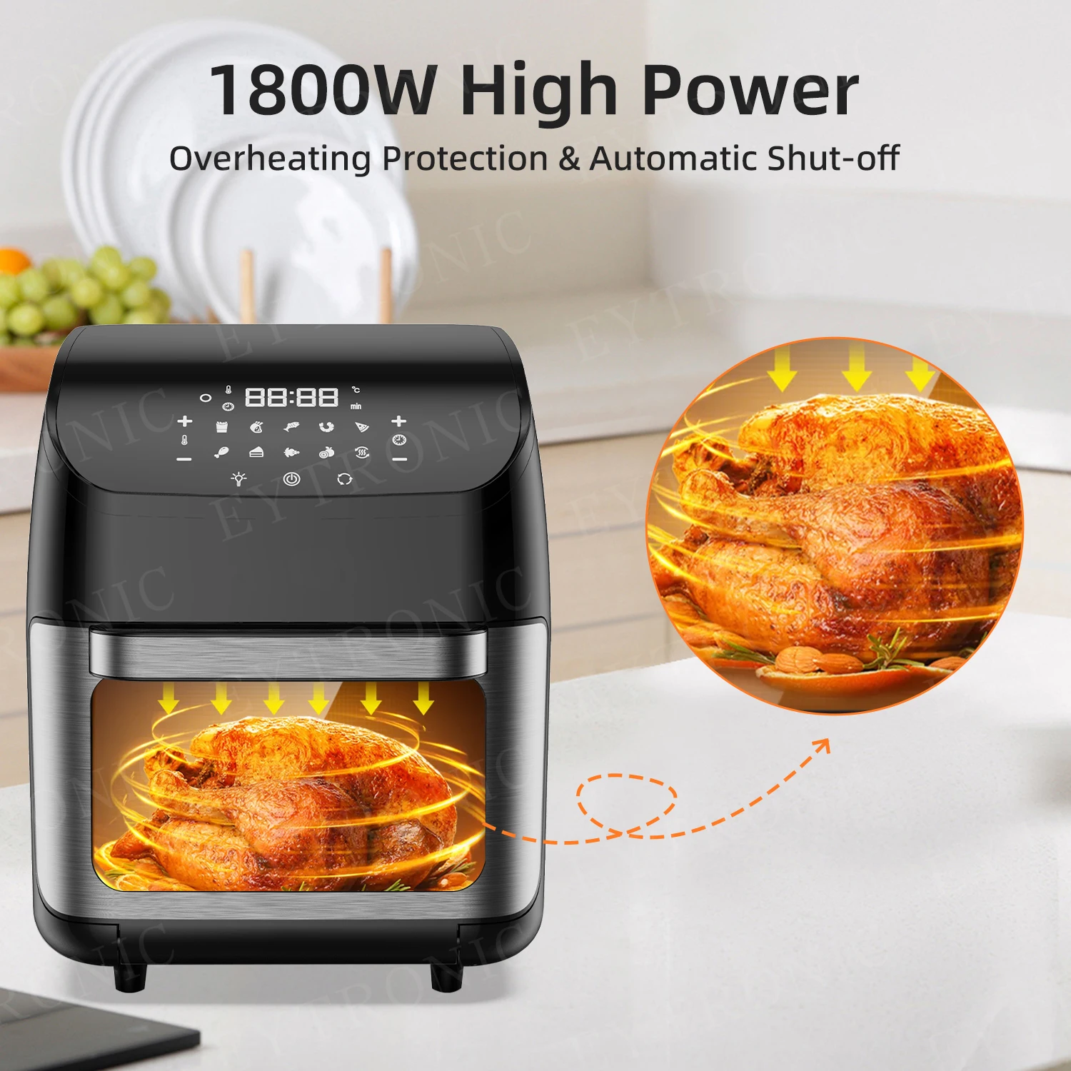 Healthy Multi Cooker Fryer 12l Big Capacity Digital Version Steam Air Fryer Oven Buy 12l Air