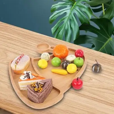 China Christmas Decorative Wooden Food Plates & Holiday Party Tableware - Image 3