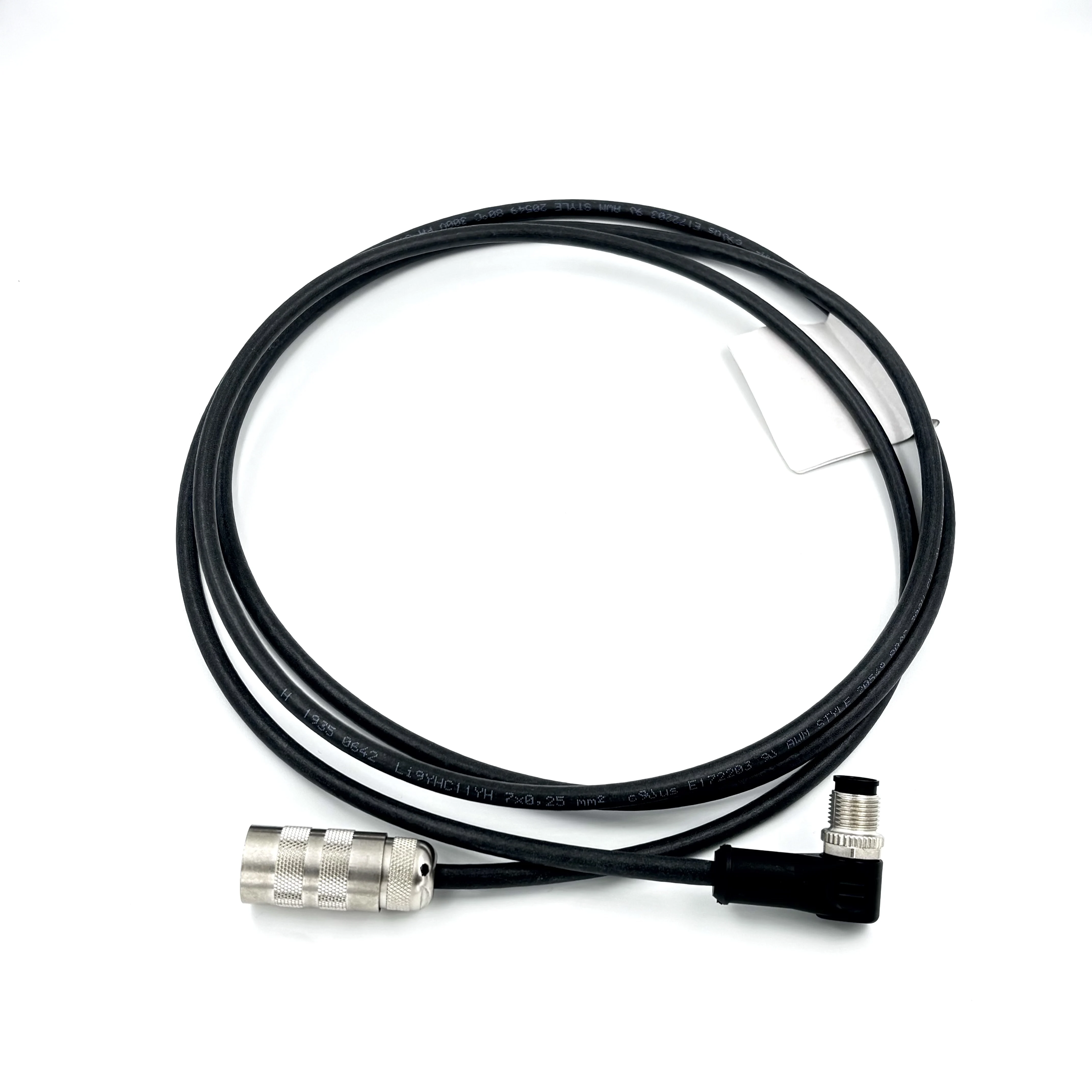 Heavy Duty 2M M12 PUR 8 Pin Transducer Cable Assy 6P M12 Easy Field Wireable Female Single Ended Male Targeted Automobile PTFE