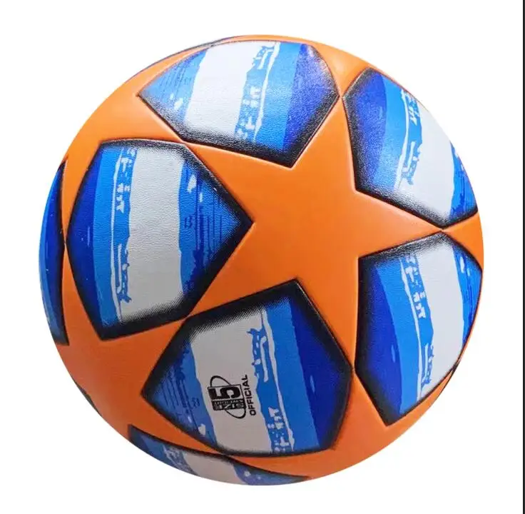 Buy Soccer Ball 2 Neon Orange Futebol Embroidered Online in India