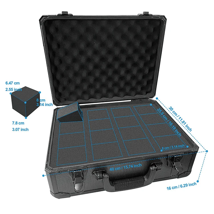 Graded Card Slab Carrying Case Slotted Storage Fits Psa/bgs/fgs/sgc