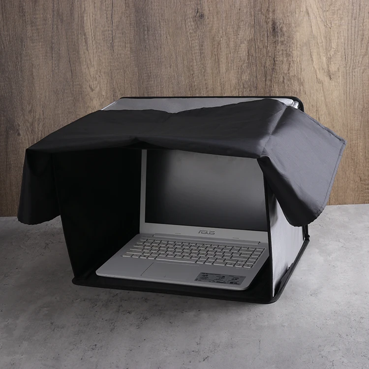 Customized Travel Camping Weather Protecting Carrying Case Glare Screen Hood Shield Foldable and Portable Laptop Sun Shade