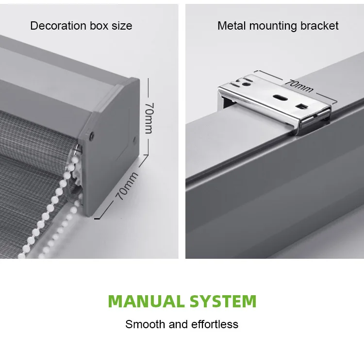 smart home voice app control automatic Electric roller blind motorized shutter Double layer blackout Motorized zebra blinds