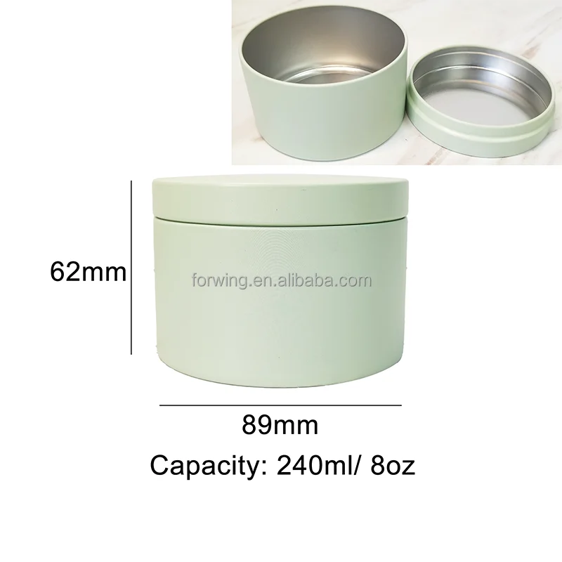 8oz Metal Tin Cans Round Empty Gift Box Candy Candle Container Jars Multifunctional Storage Tin Can For Candles supplier