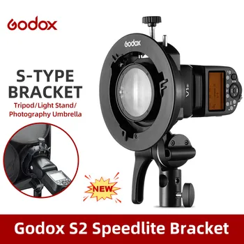 S2 Bowens Mount Flash S-type Speedlite Holder Bracket for Godox V1 V860II AD200 AD400PRO Speedlite Flash Snoot Softbox detail image