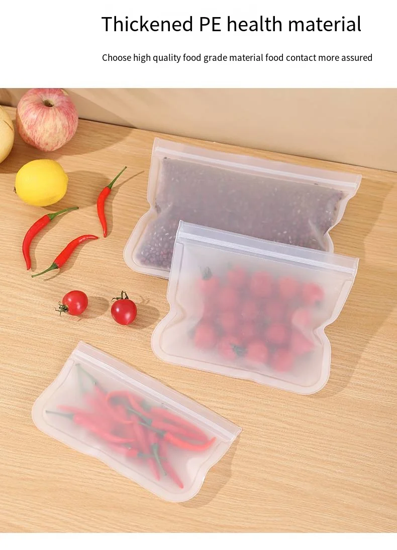 EVA Food storage bag Refrigerator food storage bag Fruit and vegetables food sealed bag can be reused supplier