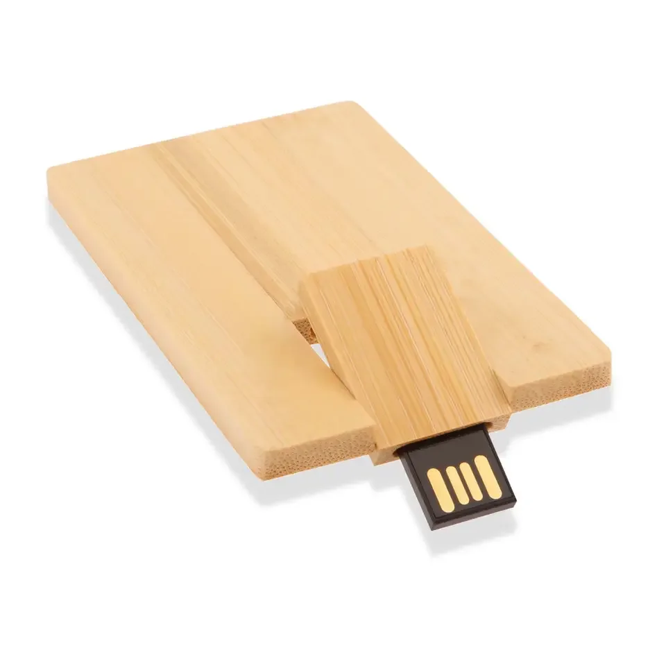 Custom Engrave Laser Logo Wood Usb Credit Card Shape Usb 2.0 Buy Wood
