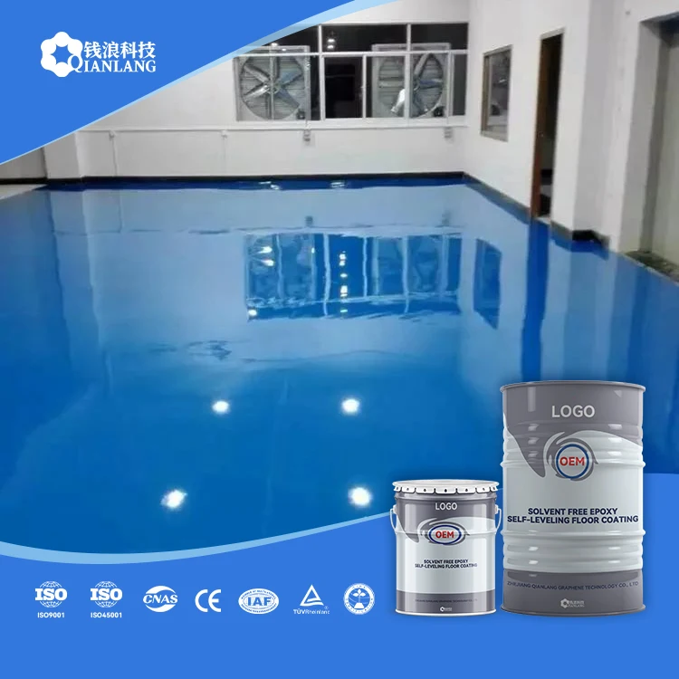 Hot Selling Moisture ResistantEpoxy Paint Non Toxic Self Leveling Epoxy Flooring Paint for Exhibition Hall Floor