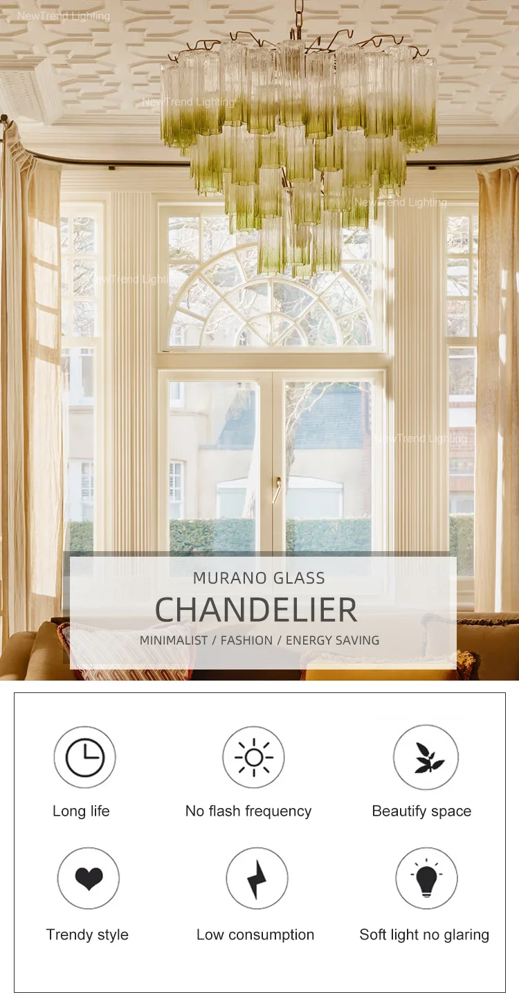 cpl 444 custom french vintage murano glass chandelier glass suspension lighting for hotel lobby-1