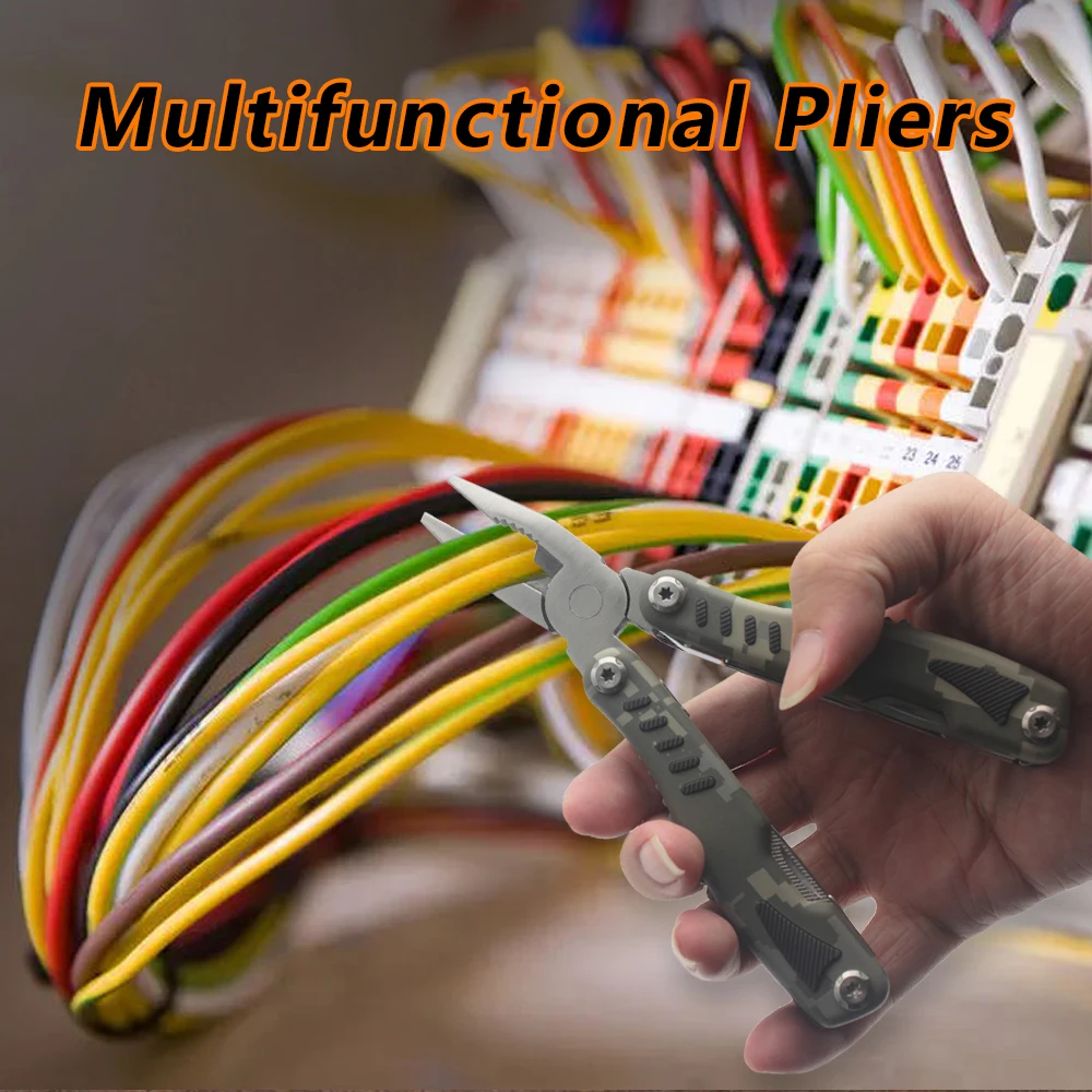 professional stainless steel multitool pliers pocket knife multi tool
