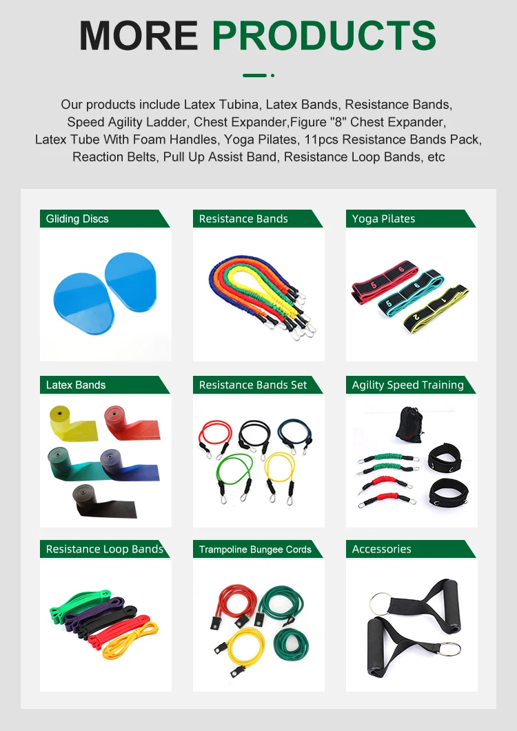 11 Pcs Custom Logo Fabric Covered Latex Resistance Tube Wholesale