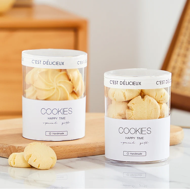 Food Container Transparent Biscuit Cookies Box Packaging Plastic Cookie Box Packaging Cookie Boxes with clear Lid