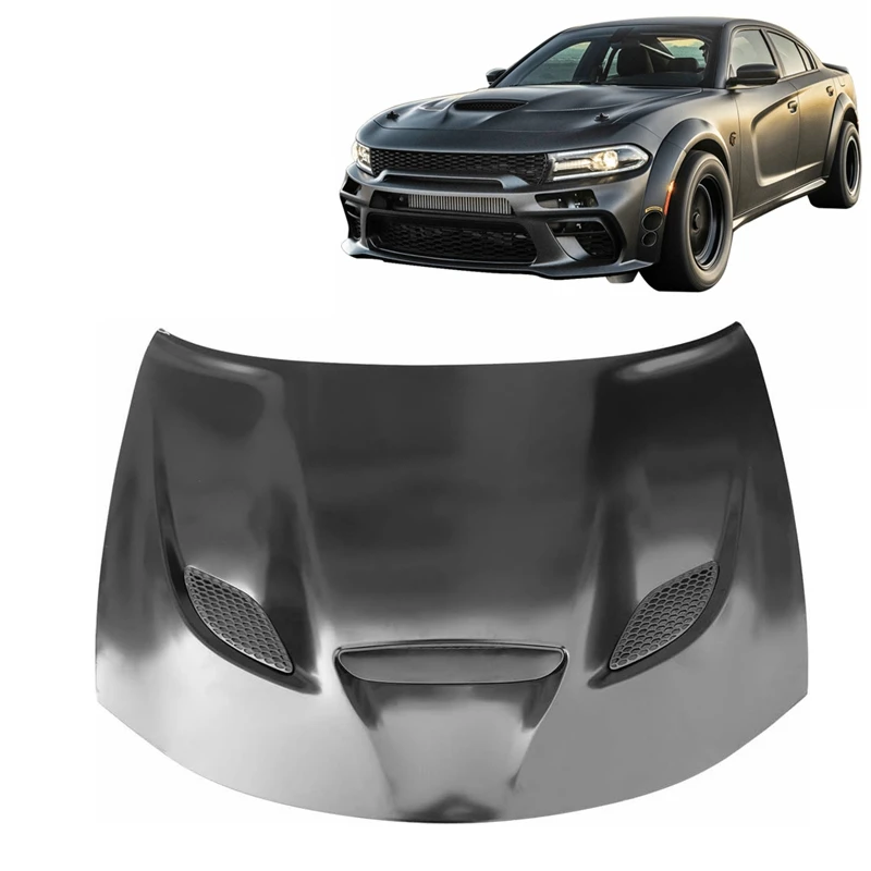 OEM auto parts hellcat SRT style front body car hood panel for Dodge Charger SRT Hellcat 2015-2020