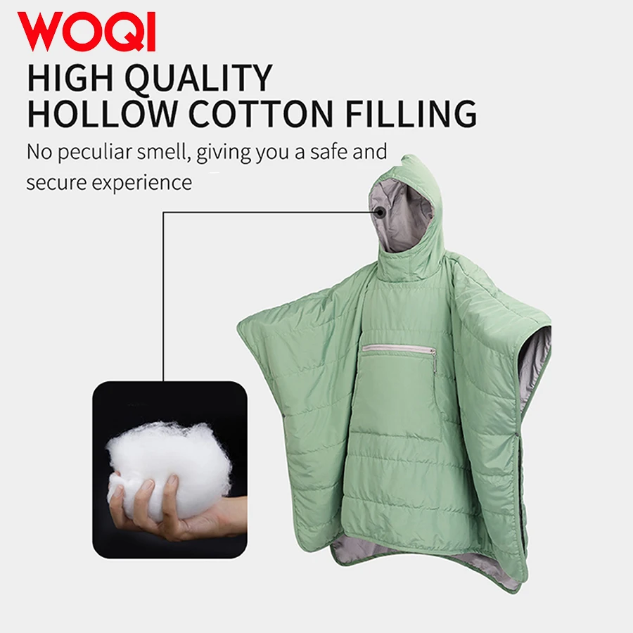 Travel Bird Sacco A Pelo Poncho Impermeabile – Coperta Convertibile Per Outdoor