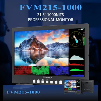 FEELWORLD FVM215-1000 21.5" FullHD LCD Display High-Bright Broadcast SDI Monitor with Waveform for Professional Video Production detail image