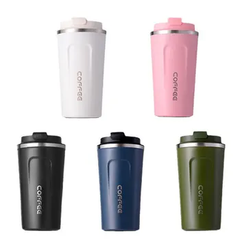 Reusable 380ml 510ml Stainless Steel Vacuum Insulated Coffee Cup Travel Coffee Mug with Lid