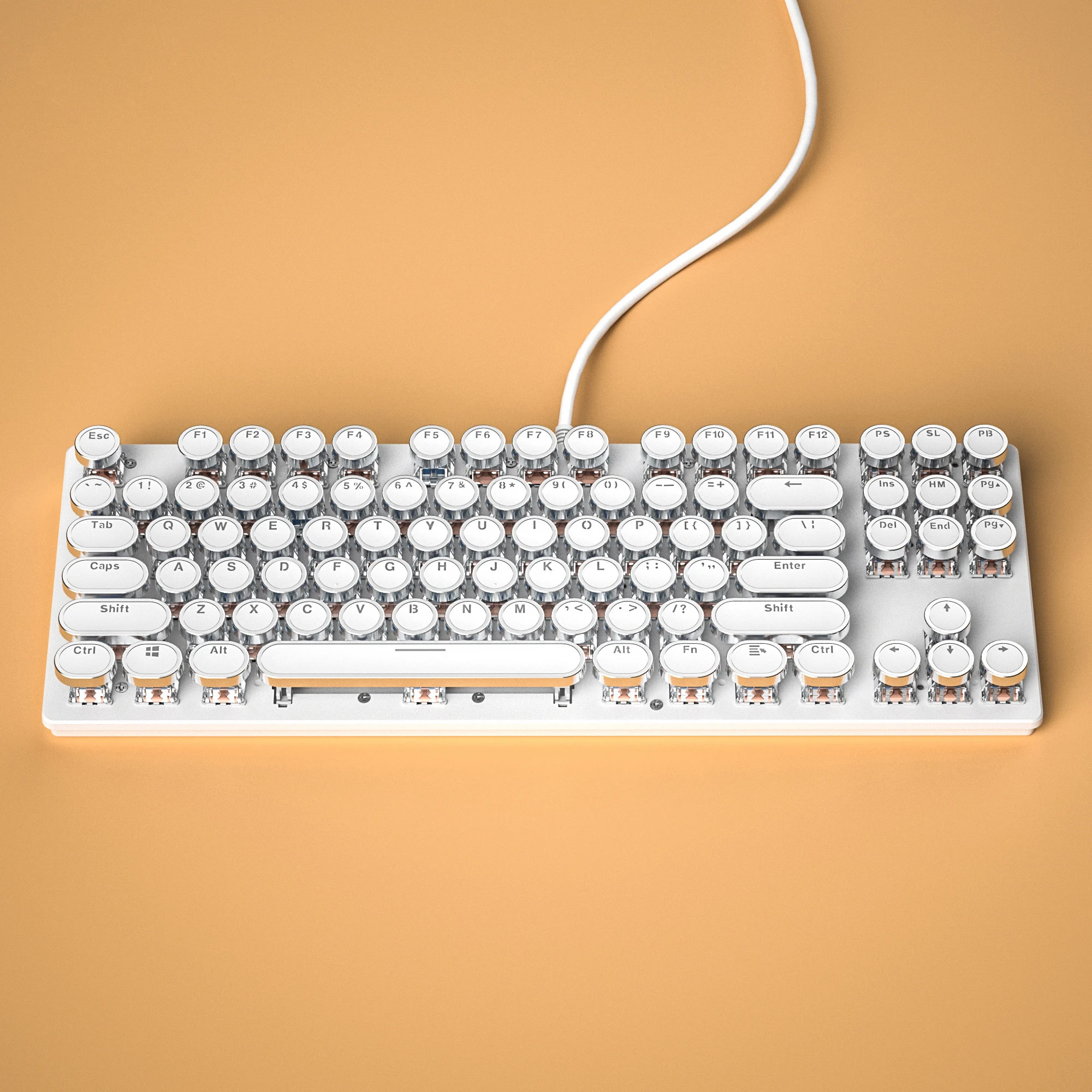 Teclado mecánico para juegos Teclado con cable con 2,4 Ghz USB RGB