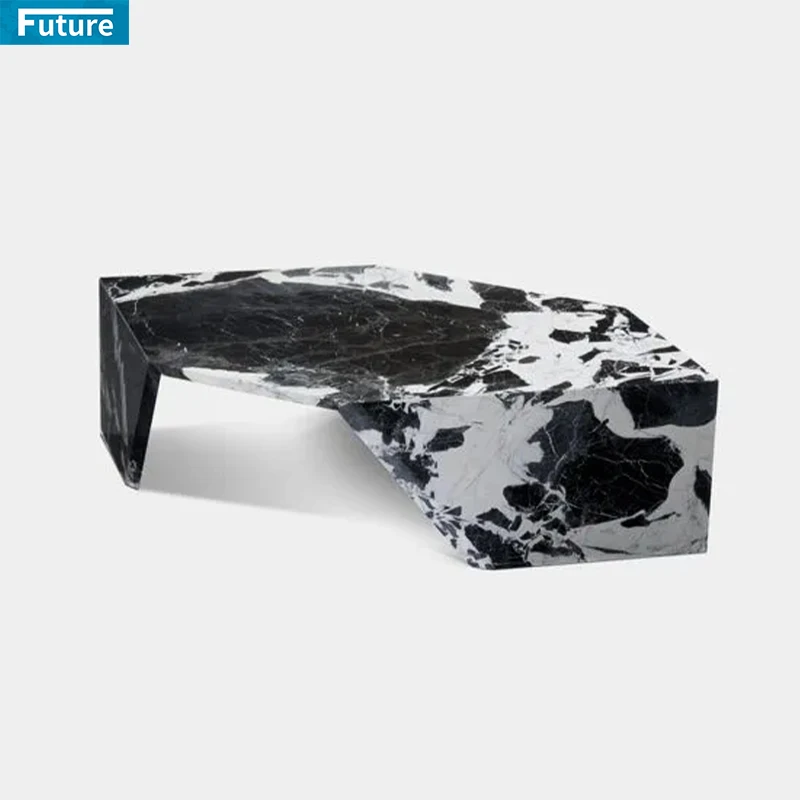 Modern Luxury Square Storage Coffee Table With 4 Drawers, Marble Pattern Top Cocktail Table, Unique Design Center Table - On Sale - Bed Bath & Beyond - 38398322