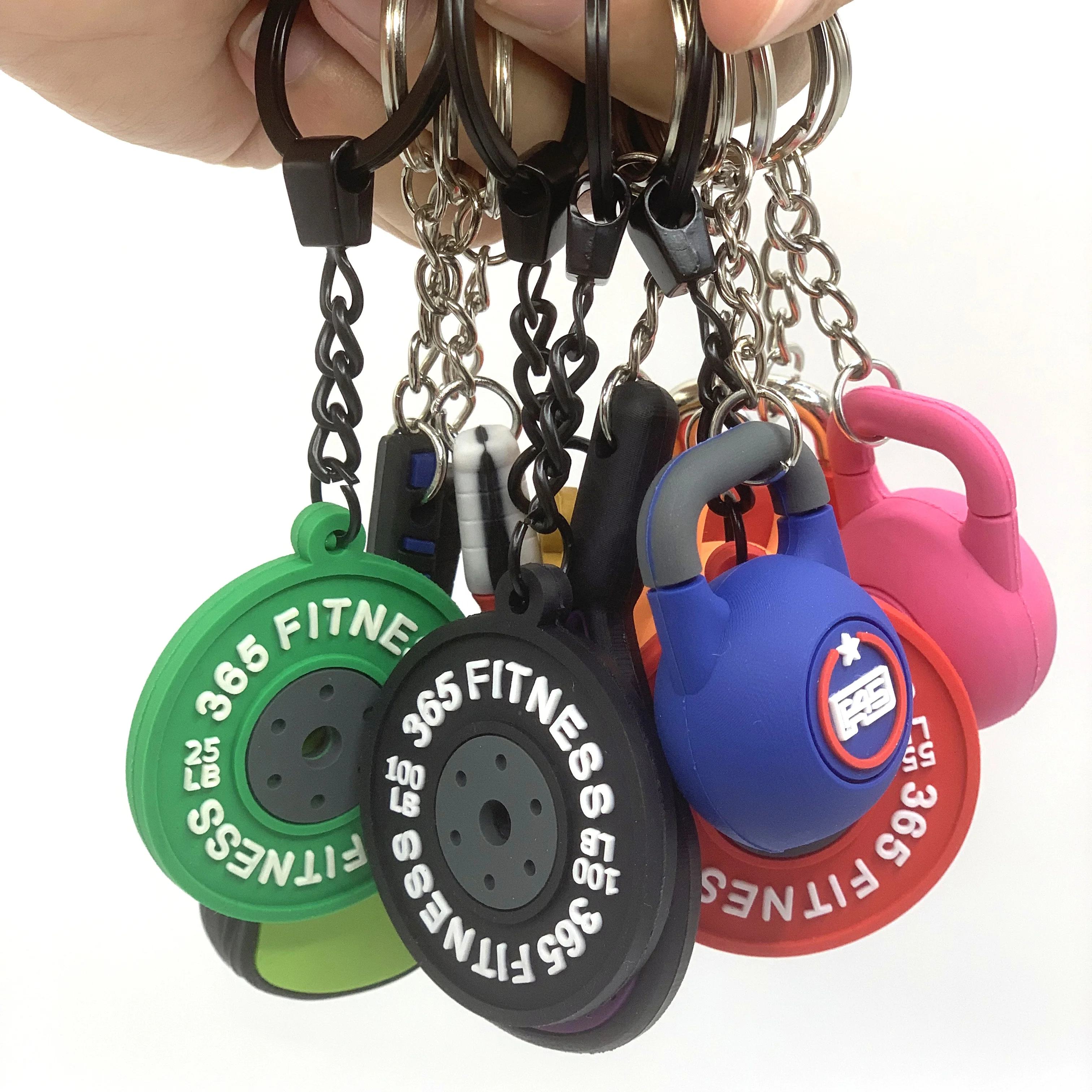 Custom Logo 3d/2d Soft Pvc Keychain Personalization Gym Kettlebell ...