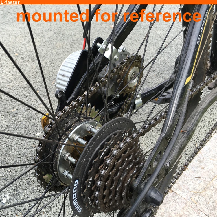 Diy 24V 250W 16 Teeth Flywheel Sprocket Gear Electric Motor for Bicycle 24v  with Throttle Handle Key Switch