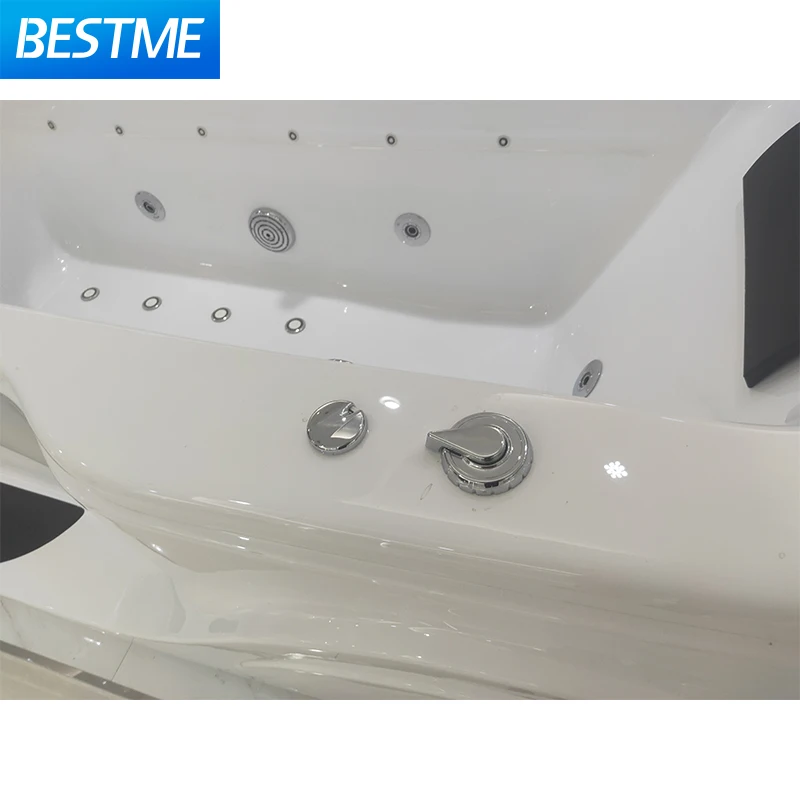 Best Design Hotel Use Step Type Hotel Shower Combo Massage Bath Personal Use Indoor Bubble Bath Underwater Lights Spa Bathtubs