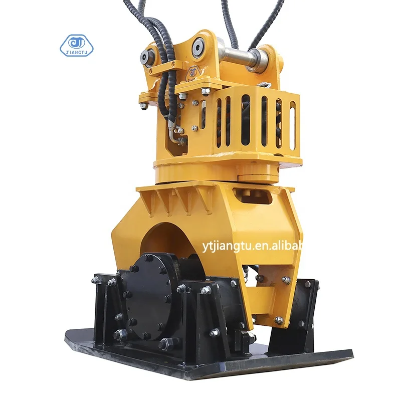 Plate Compactor Vibrating Rubber Dampers 20 Ton Excavator Compactor Earth