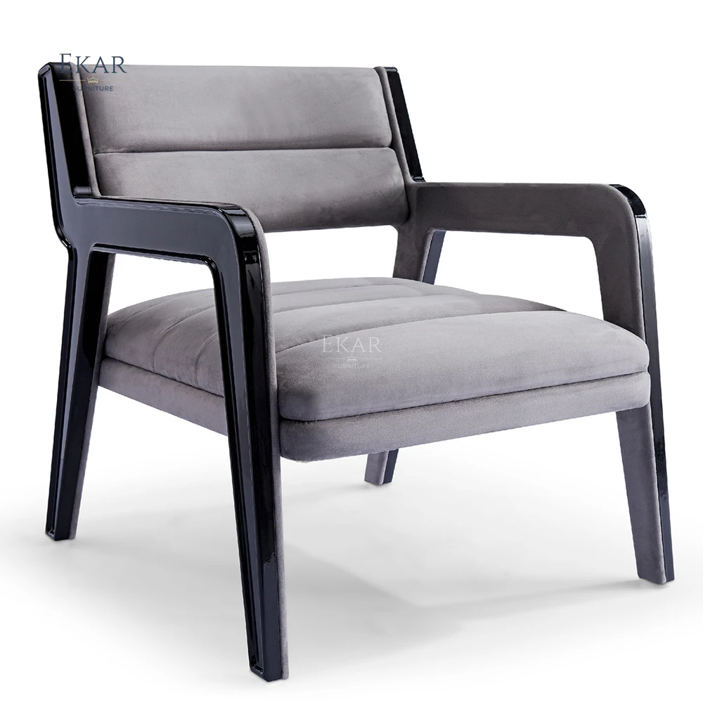 EKAR FURNITURE: Modern Leisure Chair for the Living Room - Soft Fabric Recliner for Ultimate Comfort details