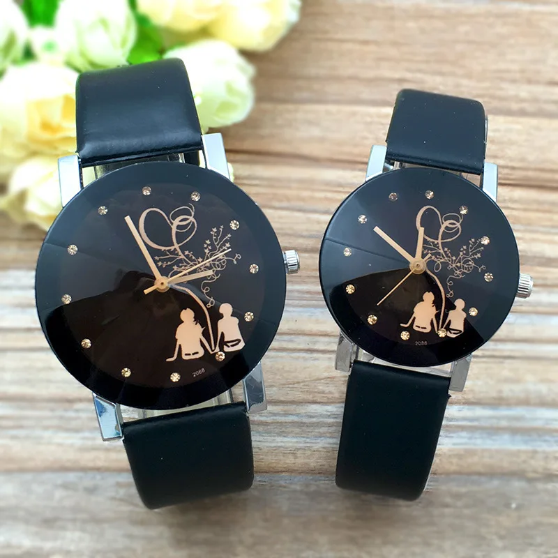 Wholesale Wholesaler cheap cute pair watches for couples leather strap  casual quartz romantic Electronic couple watches From m.alibaba.com