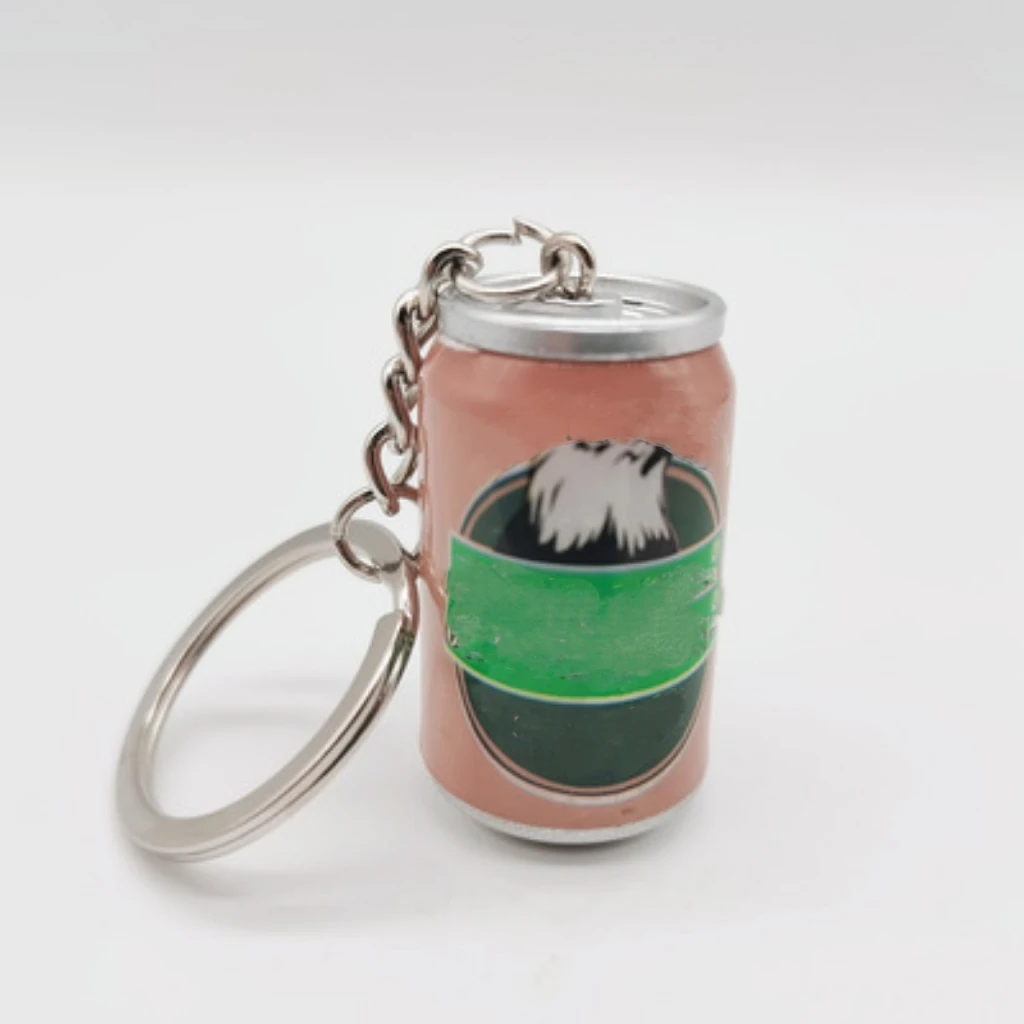 Z615 Simulation Canned Beer Keychain Boy Men Beer Can Keyring Trinket Couples Cool Beer Bottle Key Chain