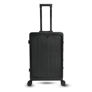 Business Trip Carry-On Luggage Case Travelling Bags with Trolley Front Pocket for Convenience