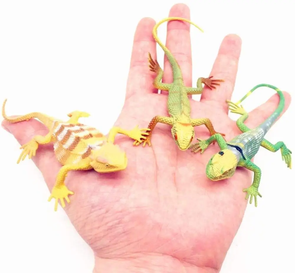 Lizard Toy Artificial Model Reptile Lizard Colorful Plastic Lizard Toys Action Figure Educational Toys for Kids Adults Gifts