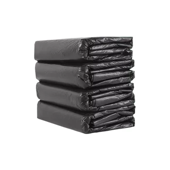 Extra Large 60x80 Kitchen Plastic Bag Thickened Black Garbage Bag for Commercial Catering & Hotel Sanitation for Household Trash