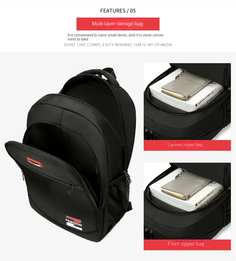 Hot sale layered storage anti-splashing travel bag large capacity neutral class bag business leisure preferred backpack