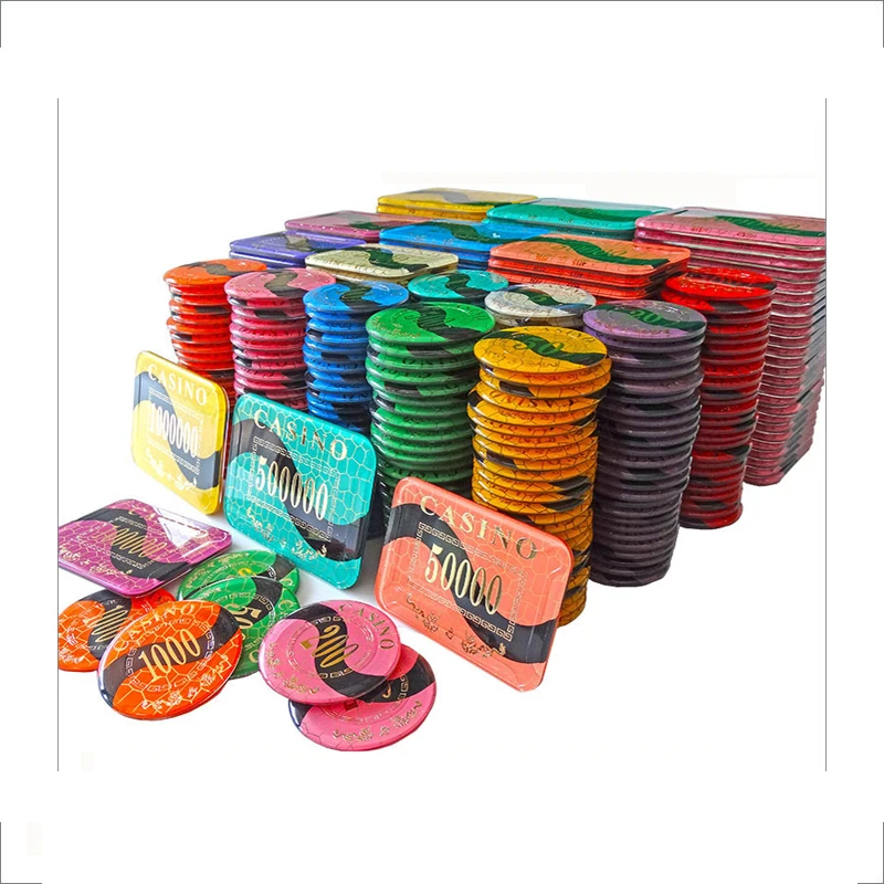 Poker Chips With Number Texture Patterns,Antifake Poker Chips Round