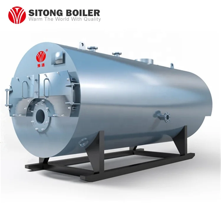 Low Pressure PLC Controlled Horizontal 3 Pass Fire Tube Industrial Natural Gas Steam Boilers