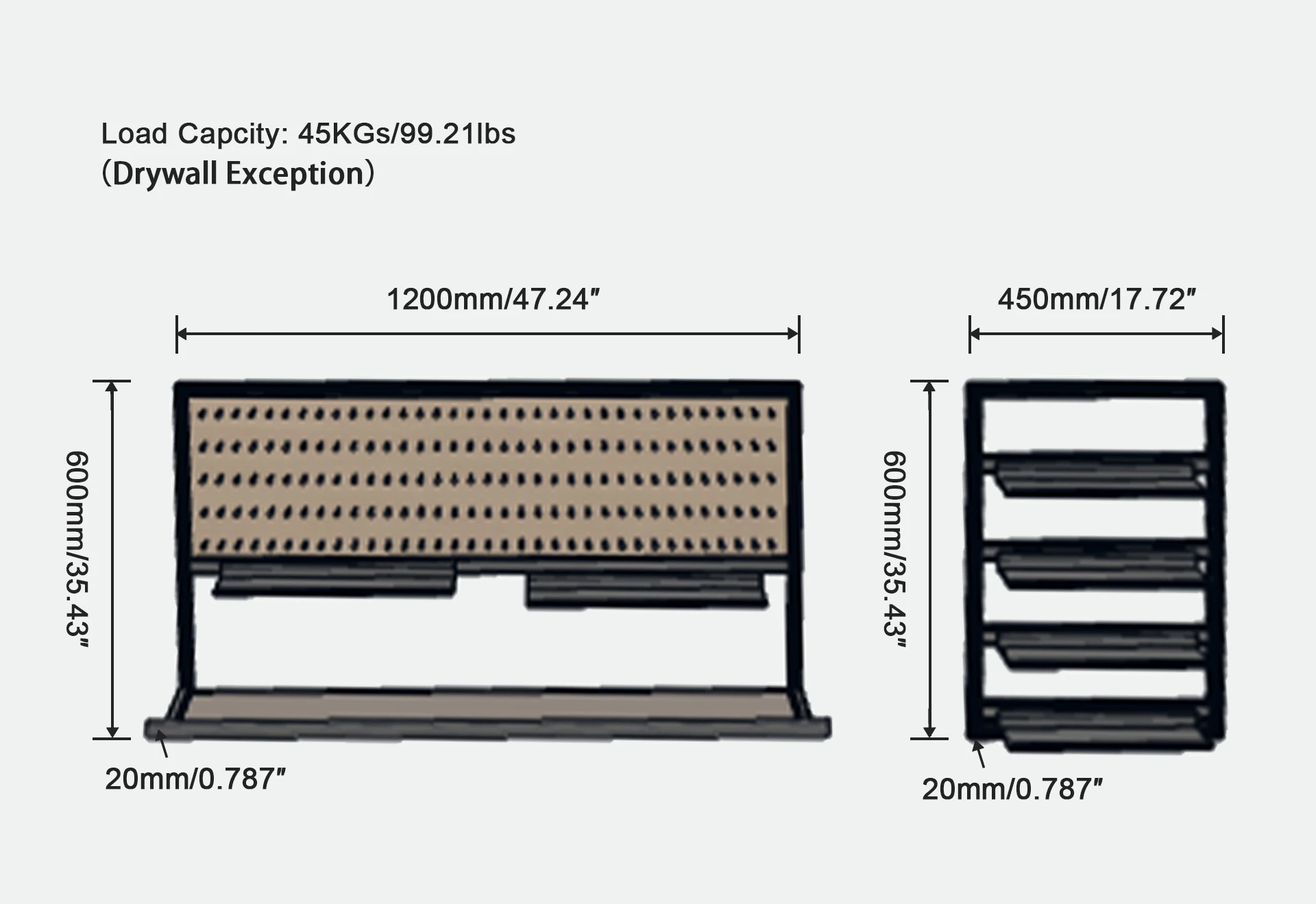 Best Quality Dinning Room Wall Storage Shelf Aluminium Alloy Wall Mounted Storage Rack for Home supplier