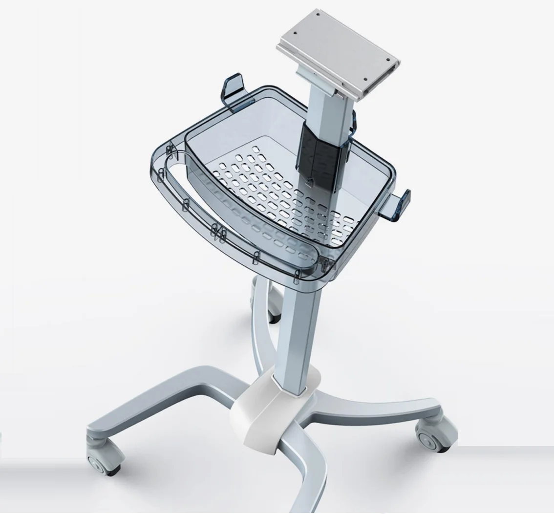 Hospital mobile ECG vital signs monitor trolley