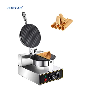 Hot Selling Egg Waffle Roll Wafer Style/ Ice Cream Cone Making Machine/egg Crispy Cone Waffle Making Machine