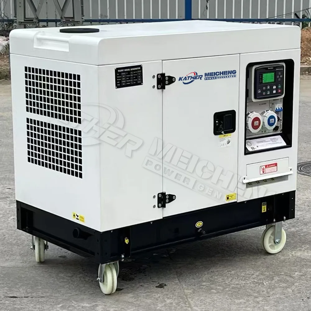 60hz  15kw 15kva durable high power portable diesel generator double cylinder 12kw-7