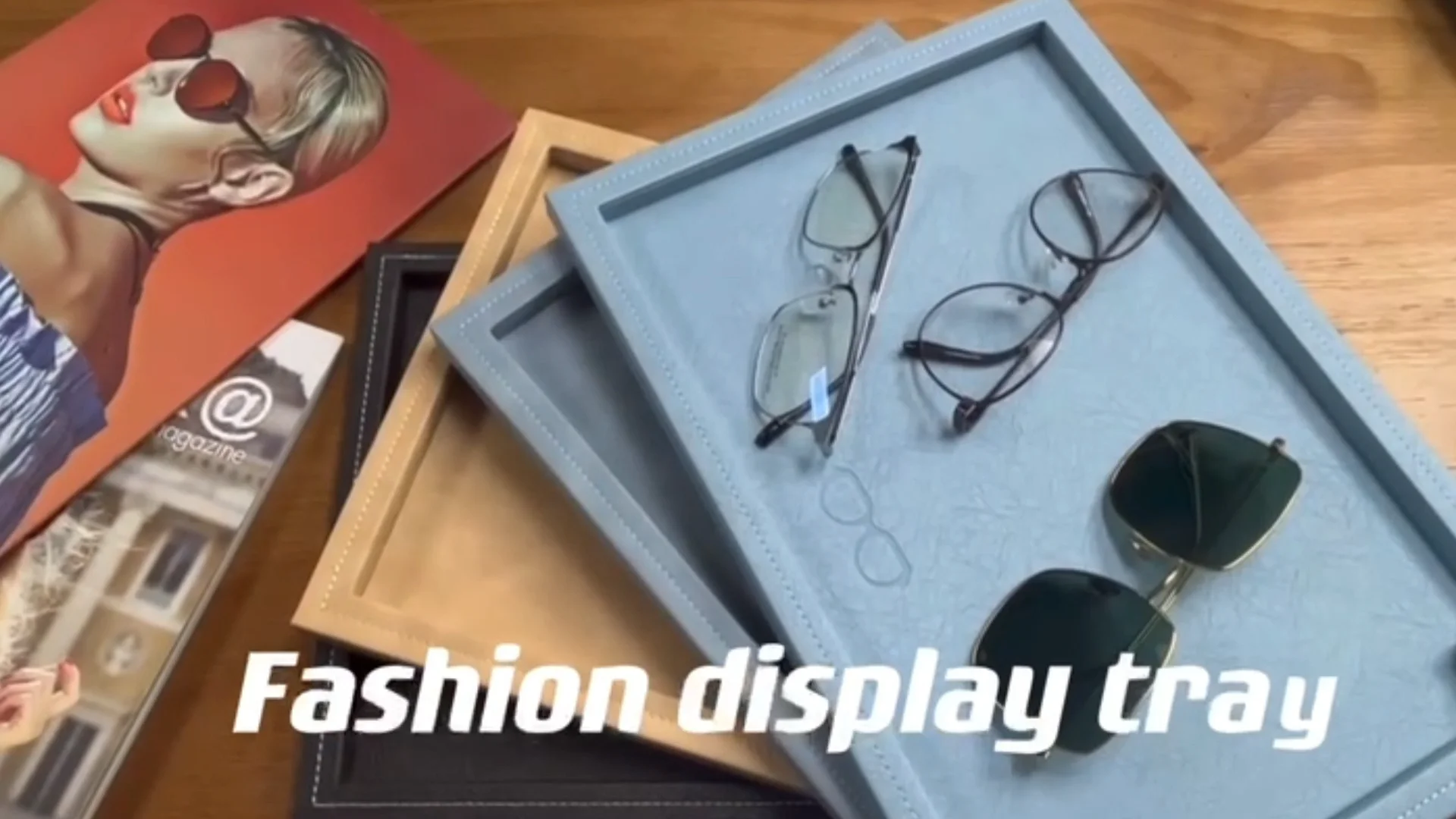 Glasses Organizer Display Reading Glasses Leather Holder,Large Jewelry