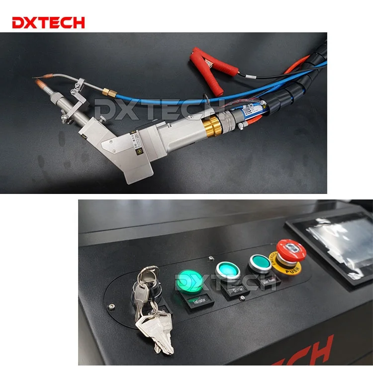 DXTECH Easier to Operate Handheld Cnc Mini Fiber Laser Welding Machine 3000w Price Handheld Welding Gun