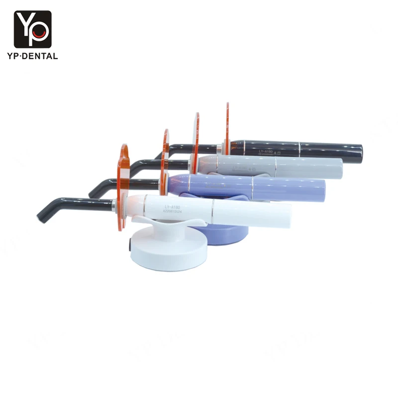 High Quality Colorful Plastic LED Curing Light Wireless Cure Lamp Machine 5s Cure 1200mw/cm Teeth Whitening Machine