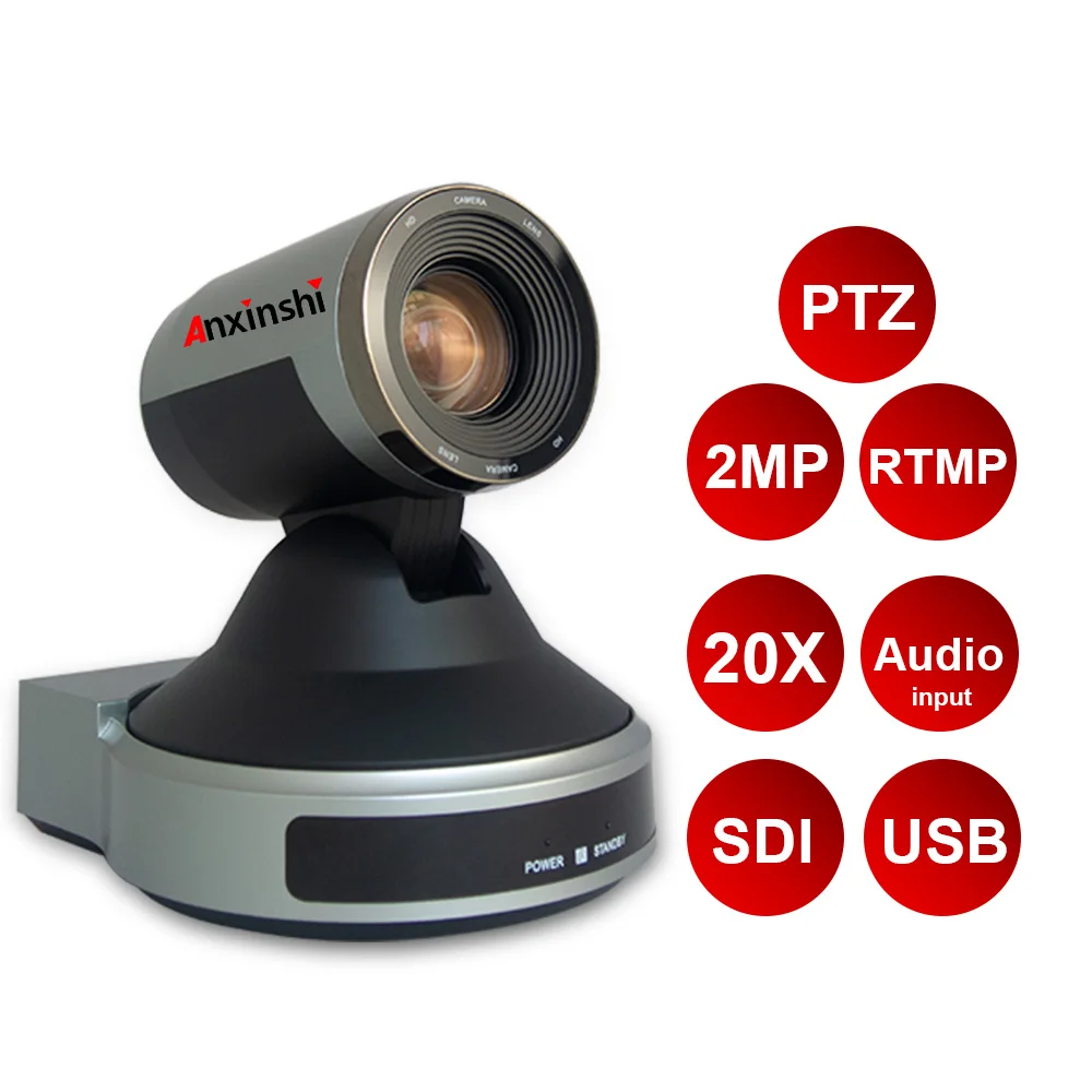 Anxinshi 1080p 20x Zoom Live Stream Camera Support Rtmp Visca Protocol Hd  Ip Hd-sdi 3 In 1 Video Conference Ptz Camera - Buy Sony Video Conference  Camera,Camera For Meeting,Live Stream Video Camera