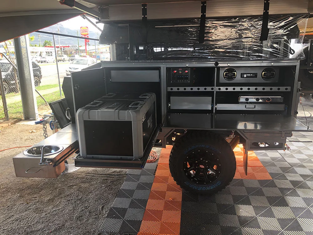 Ecocampor Hot Selling Camper Trailer Camping Trailer Rv Caravan With