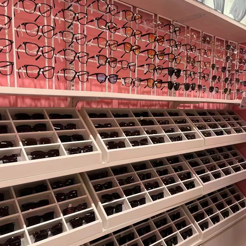 Optical Frames Display Cabinet Eyewear Shelf for Optician Sunglasses Display Stand for MINISO Store