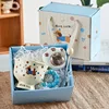 Blue puppy-hand warmer set