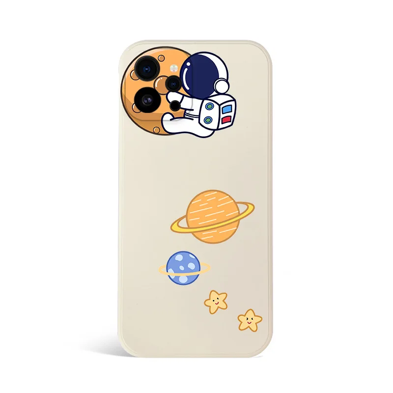 Cute Astronaut Phone Case for iPhone 14 11 12 13 Pro Max Pro