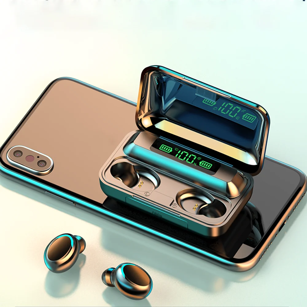 Tws-Наушники Mini True; Наушники-вкладыши F9; Гарнитура; Наушники; Беспроводные наушники для