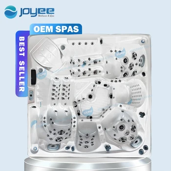 JOYEE Luxury Design Acrylic Balboa 172PCS Water Jets 5 Person Relax Spa Garden Leisure Whirlpools Outdoor Hot Tubs